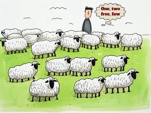 Cockney counting sheep