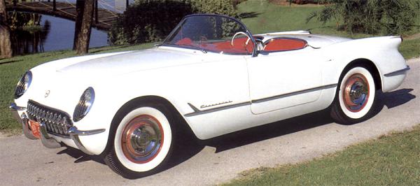 A Picture of an original 1953 Corvette